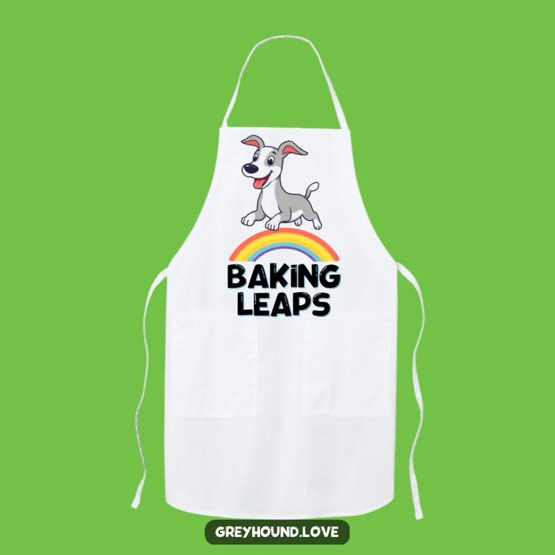 Funny Greyhound Rainbow Apron, Kitchen Cheer - The Perfect Hilarious Chef's Gift!