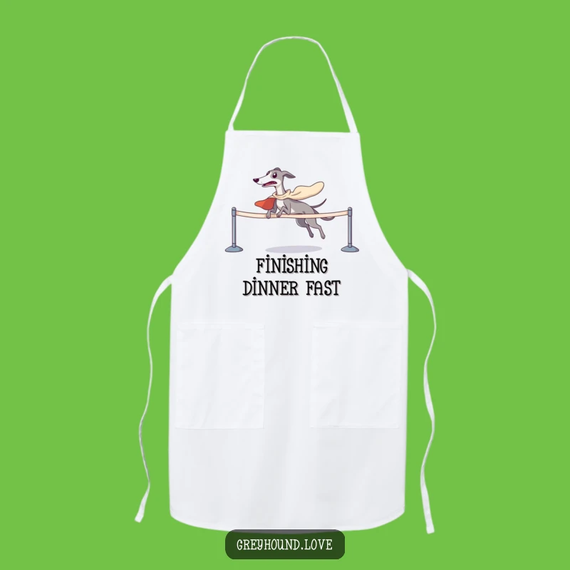 Funny Greyhound Chef Apron - Victory in the Kitchen, Perfect Funny Gift!