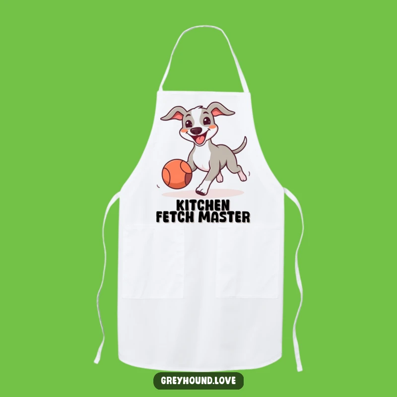 Funny Greyhound Kitchen Apron: Happy Chef Gift, Perfect for Playful Cooks