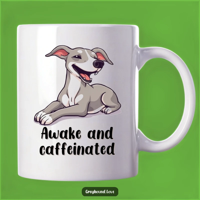 Funny Relaxing Greyhound Mug - Luxurious Stretch & Sigh, Perfect Gift!