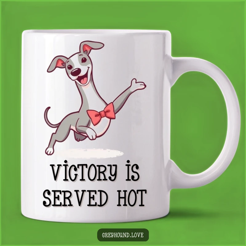 Funny Greyhound Bowtie Slide Mug - The Perfect Heroic Dog Gift for Any Occasion