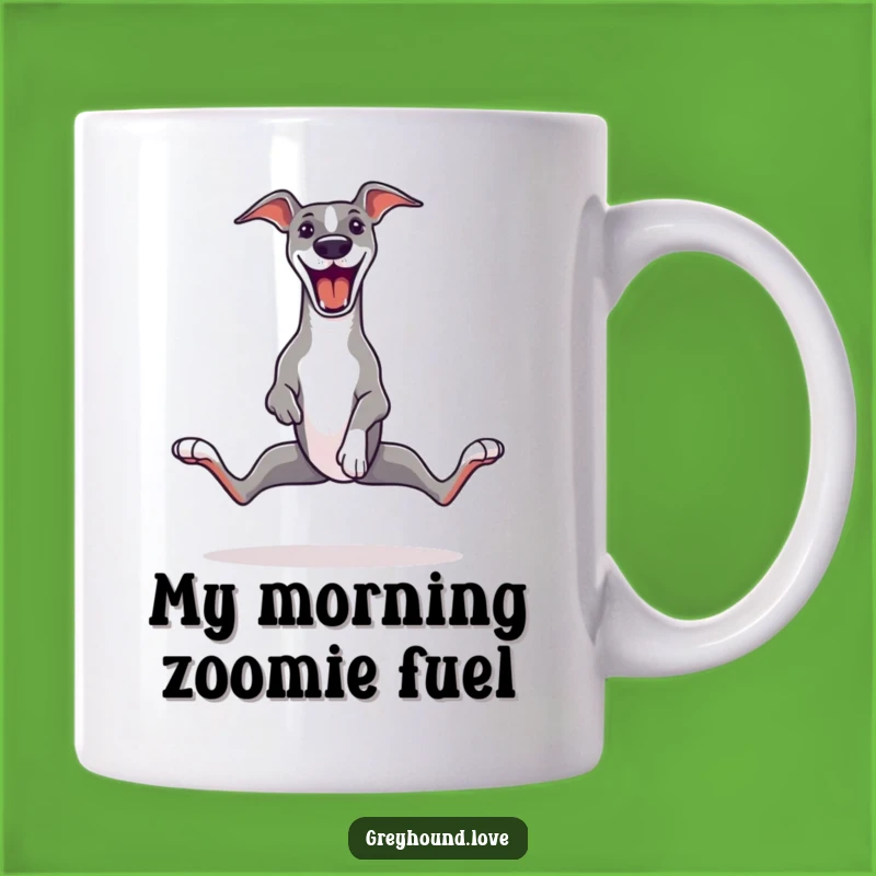 Funny Greyhound Zoomie Mug - Hilarious Splayed Legs Greyhound Gift!