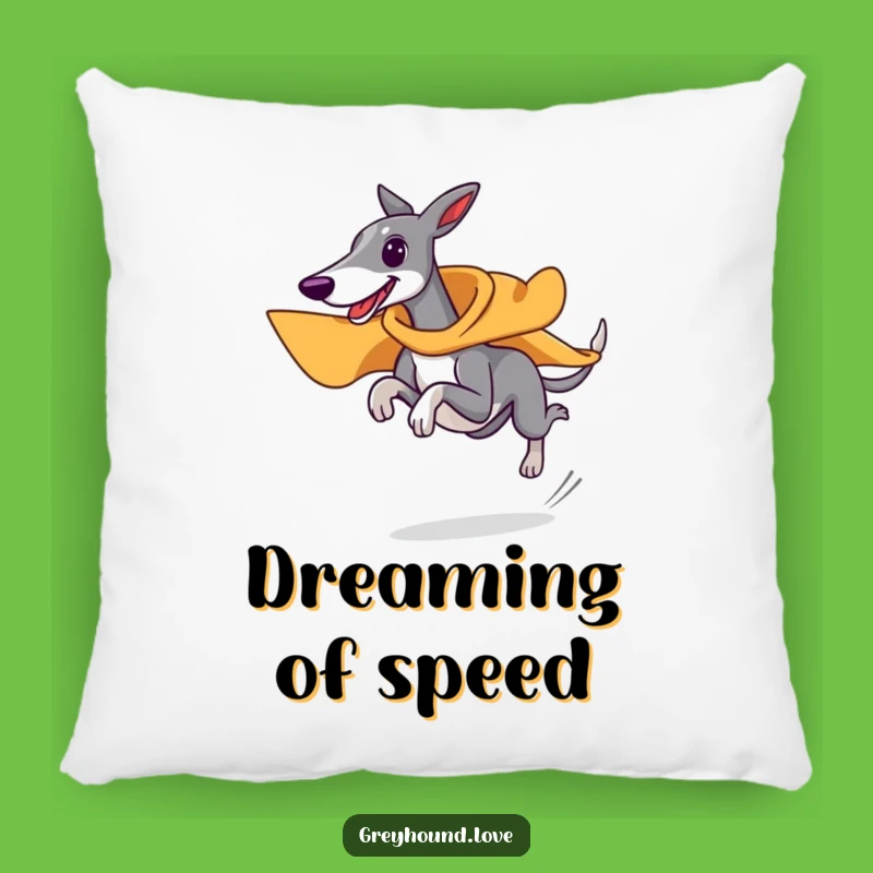 Cozy Funny Superhero Greyhound Pillow - Soft & Fast Comfort Gift