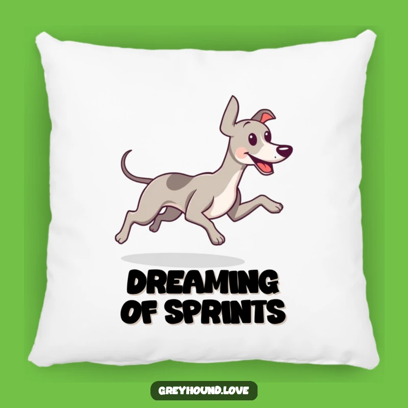 Funny Greyhound Wagging Tail Pillow - Soft Comfort with a Happy Vibe