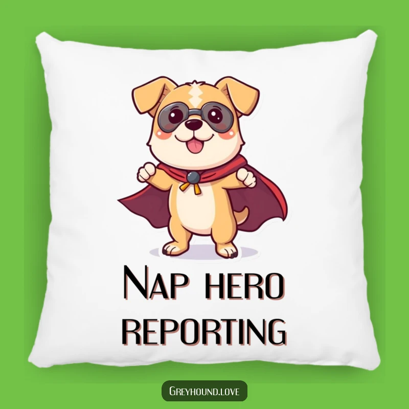Funny Dog Superhero Pillow: Cozy Caped Canine Comfort Funny Gift