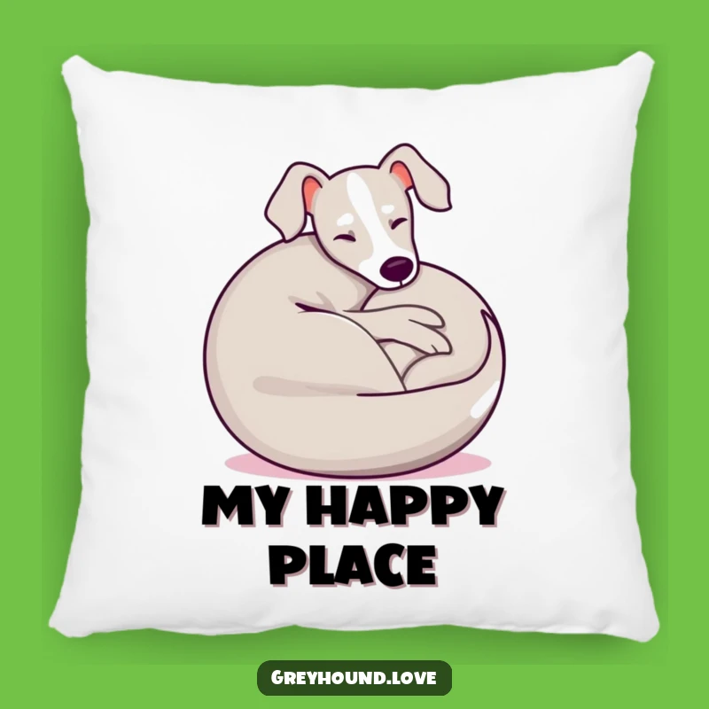 Funny Greyhound Pillow: Cozy Dog Ball Design, Comfy & Hilarious Decor Gift