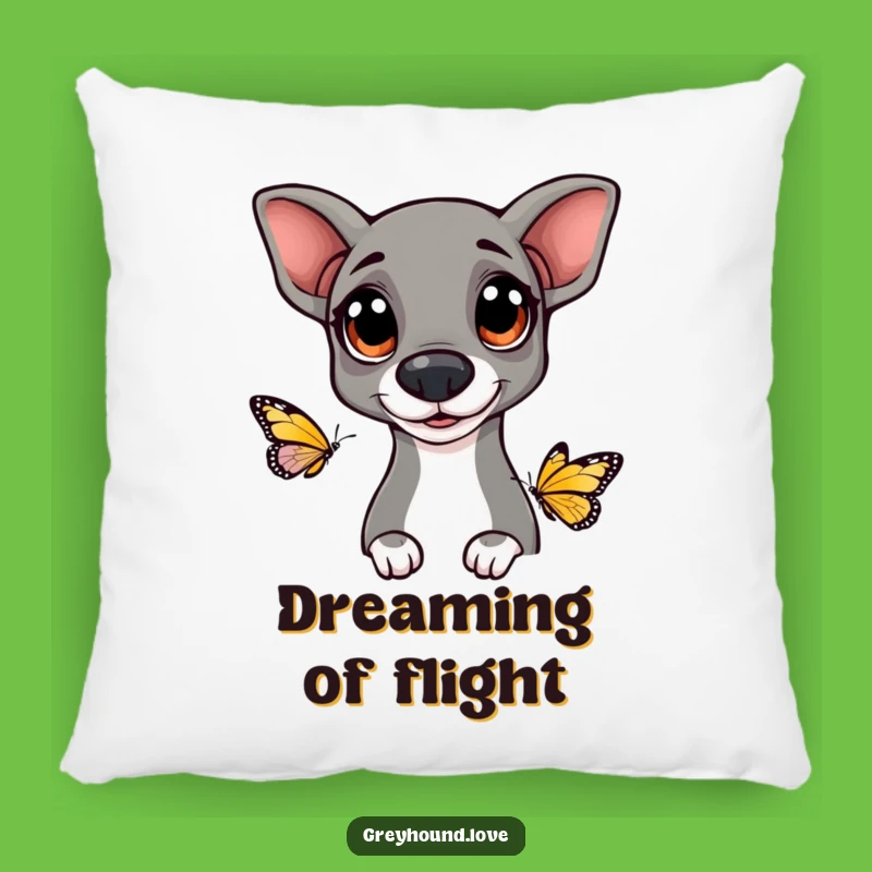 Funny Greyhound Pillow: Cozy Dog Cushion, Sweet Gift