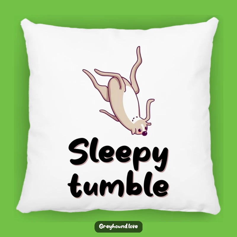 Funny Greyhound Somersault Pillow: Cuddle Up with Acrobatics!