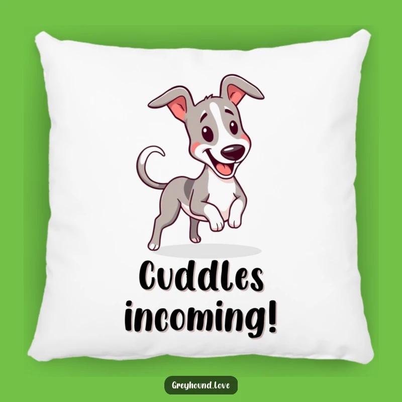 Funny Greyhound Wiggle Pillow - Cozy Enthusiasm, Great Gift!