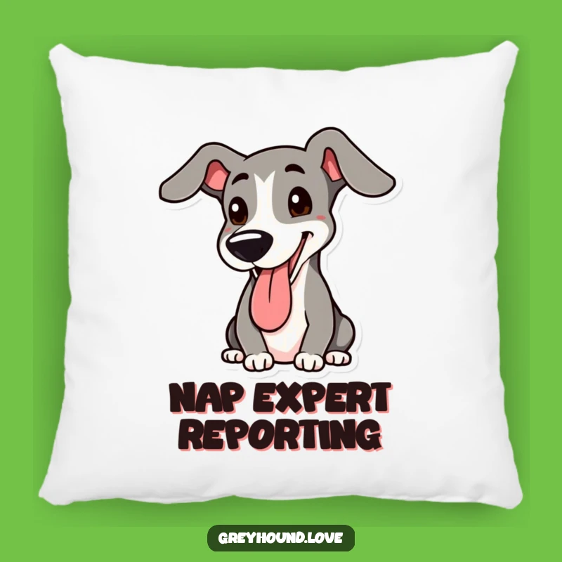 Funny Greyhound Pillow: Cozy and Hilarious Dog Lover Accent Cushion Gift