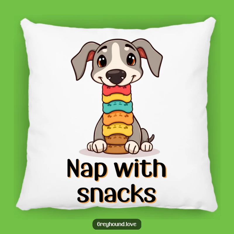 Funny Greyhound Biscuit Balance Pillow - Cozy & Hilarious Comfort!