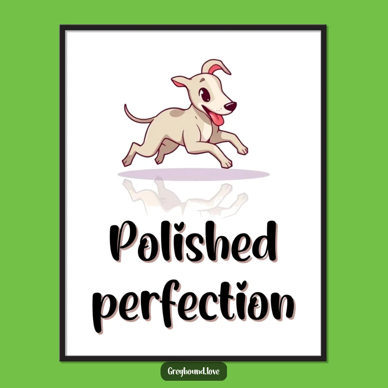 Funny Greyhound Sliding Digital Art - Instant Hilarious Decor for Dog Lovers