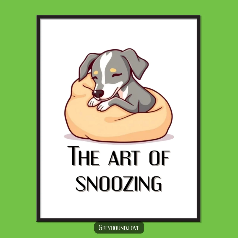 Cozy Greyhound Art - Instant Relaxing Decor Gift