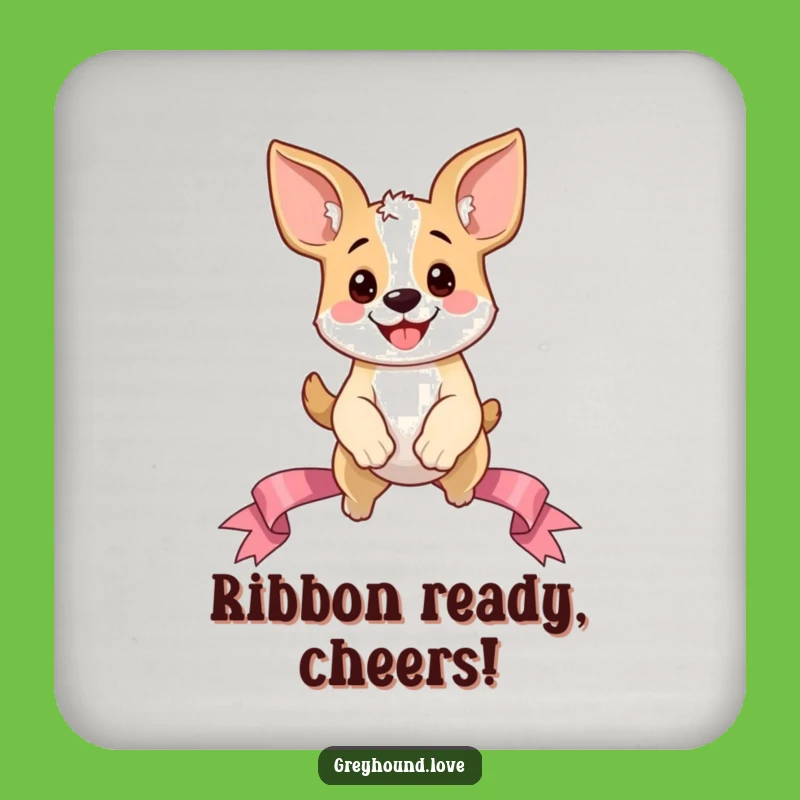 Funny Dog Ears Coaster: Oversized Ear Dog Leap Drink Protector Funny Gift