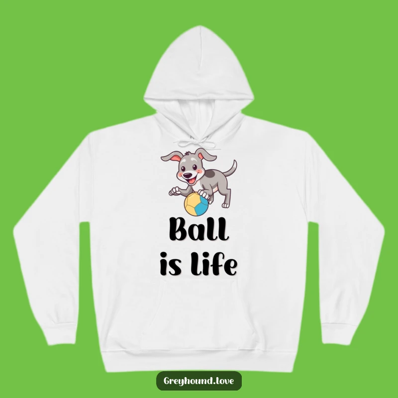 Funny Catching Greyhound Hoodie: Cozy Playtime Pal, A Warm Funny Gift!