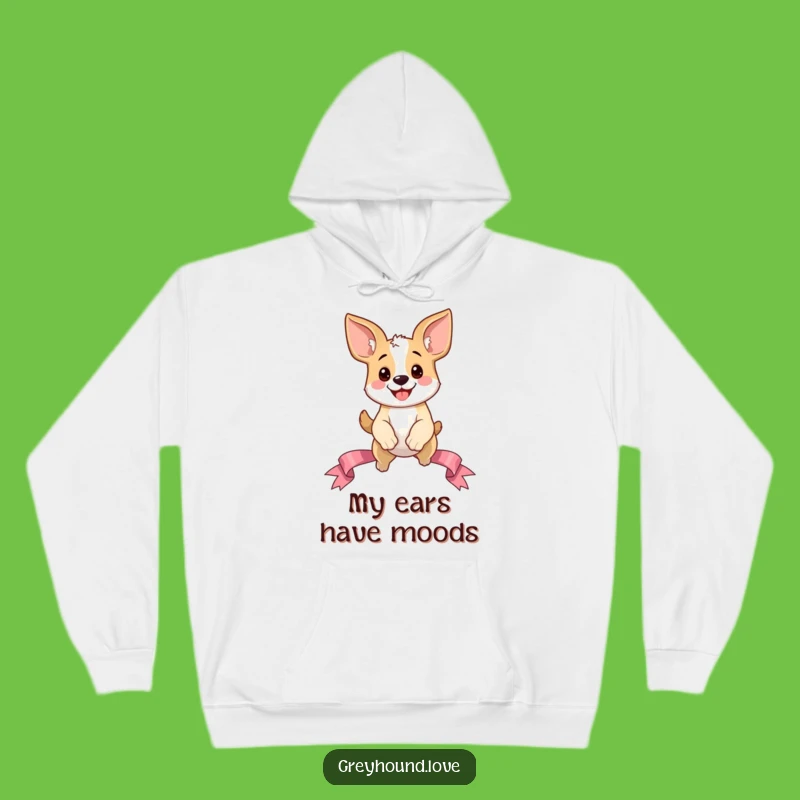 Funny Dog Ears Hoodie: Cozy Oversized Ear Dog Leap Funny Gift