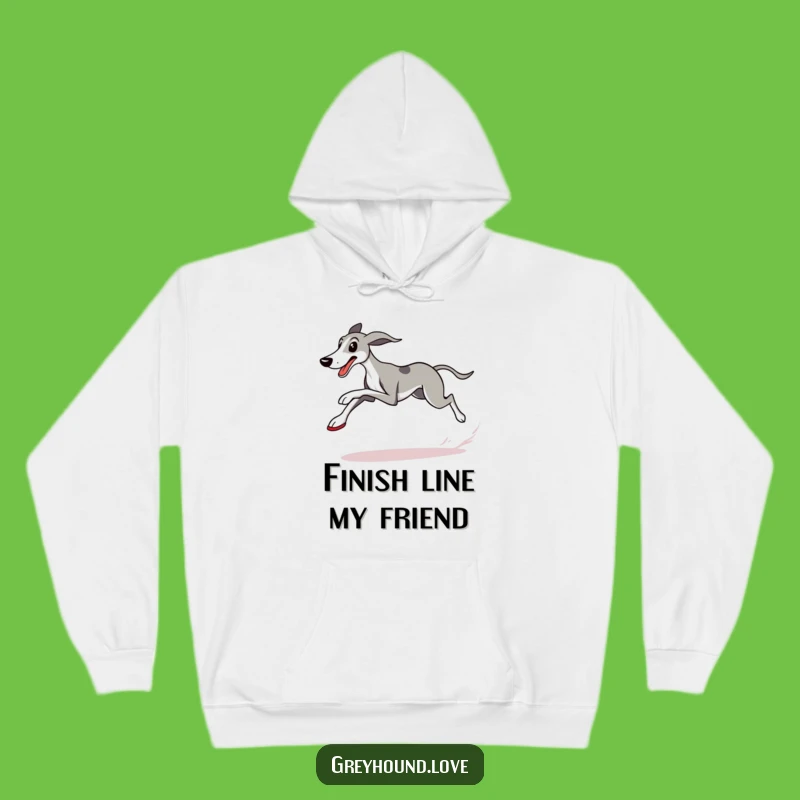 Funny Greyhound Champion Hoodie: Cozy and Determined Racer Gift for All