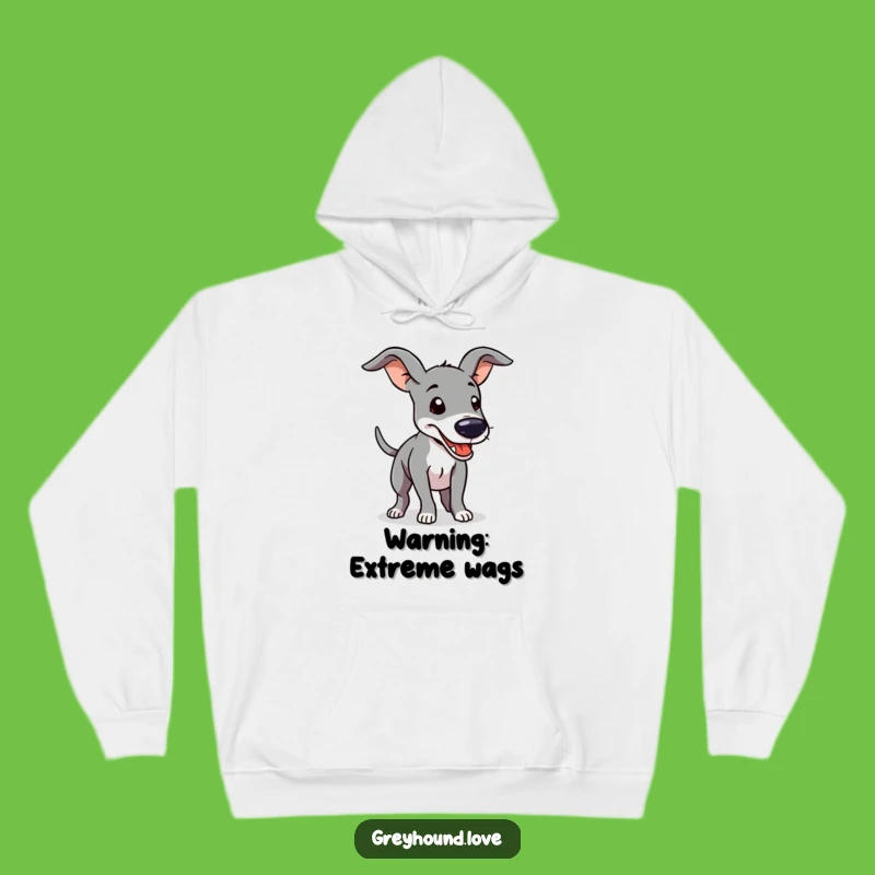 Funny Greyhound Hoodie: Cozy Comfort with a Floppy-Eared Wagging Friend