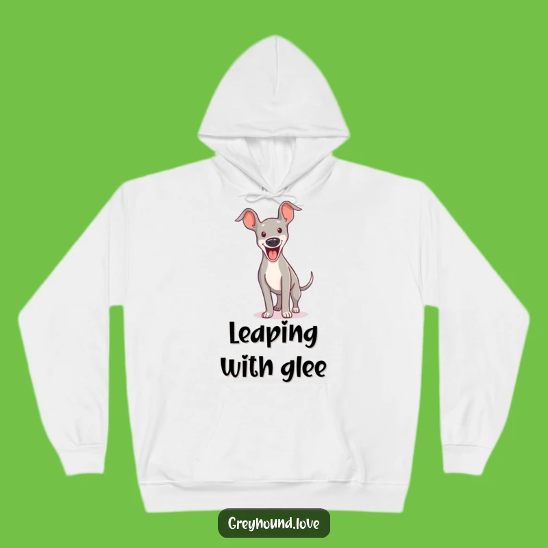 Funny Greyhound Hoodie: Cozy Excited Yip Gift!