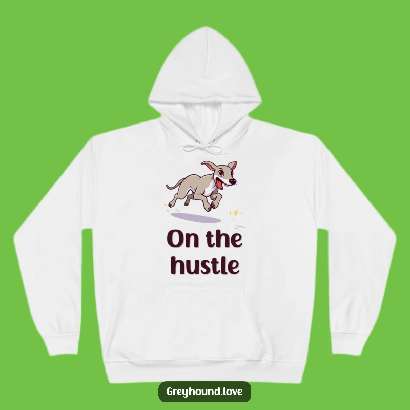 Funny Determined Greyhound Hoodie - Cozy Ambition Wear, Perfect Gift!