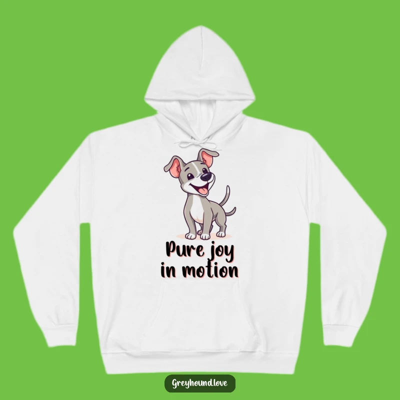 Cozy Greyhound Wag Hoodie: Stay Warm with the Enthusiasm of a Happy Sighthound