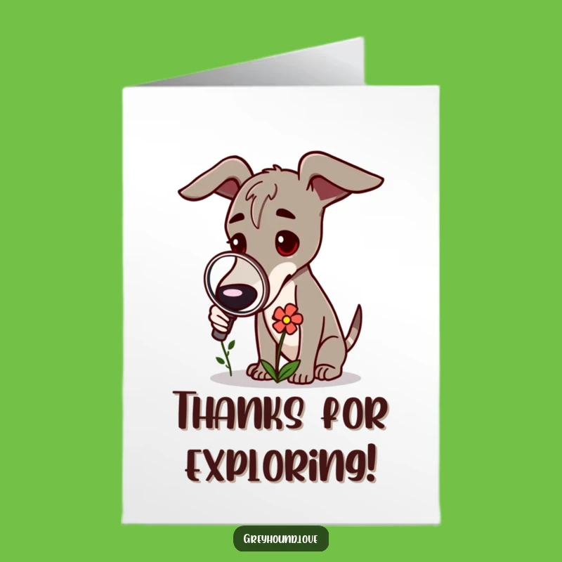 Free Printable Thank You Card: Greyhound's Flower Study - Appreciative Downloadable