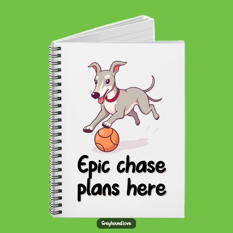 Funny Greyhound Notebook: Jot Down Ideas with a Playful Sighthound's Spirit