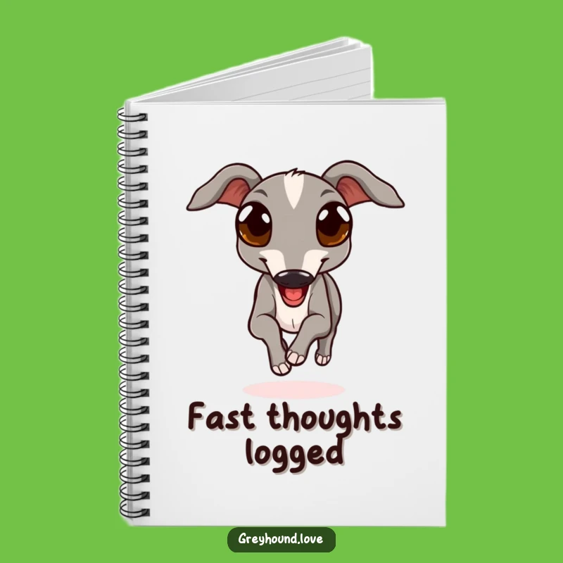 Funny Greyhound Journal - Expressive Eyes Dog Notes Gift