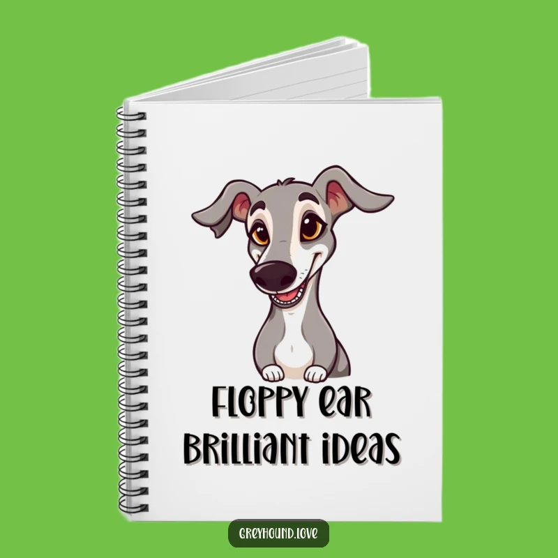 Funny Greyhound Notebook: Goofy Saluting Journal for Dog Lovers!