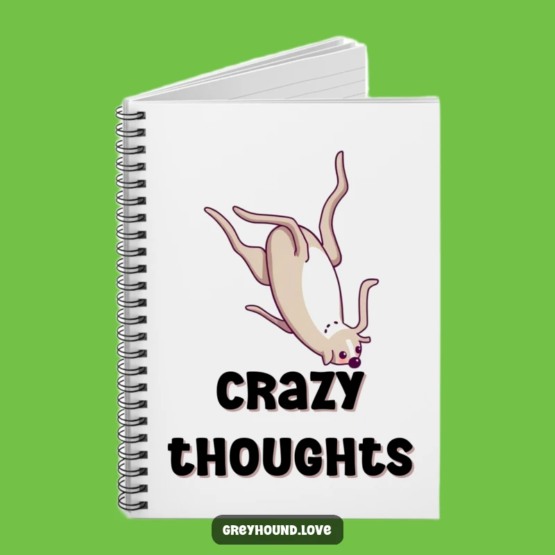 Funny Greyhound Somersault Notebook: Jot Down Your Moves!