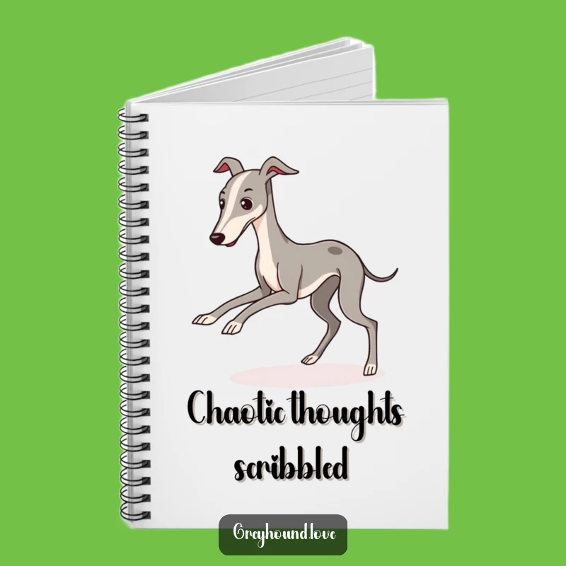 Funny Greyhound Tripping Notebook: Jot Down Ideas with Canine Comedy and Style