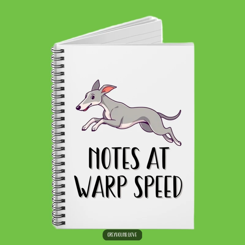 Graceful Greyhound Leap Notebook: Capture Your Thoughts with Elegant Canine Inspiration