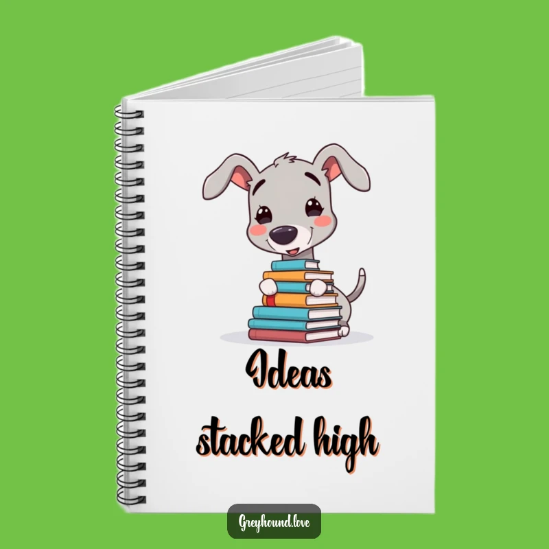 Funny Greyhound Book Nose Notebook: A Hilarious Journal for Writers and Dog Lovers