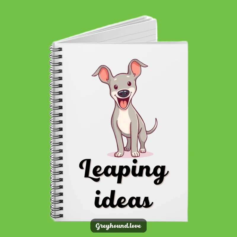 Funny Greyhound Notebook: Excited Yip Journal!
