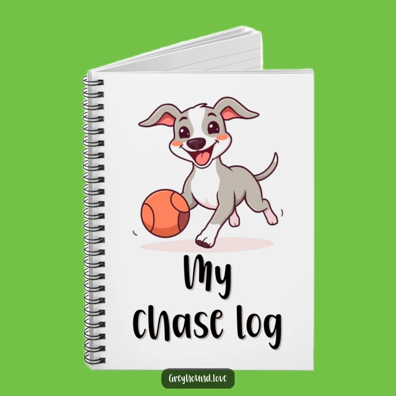 Funny Greyhound Playful Notebook: Happy Ideas, Perfect Gift for Dreamers