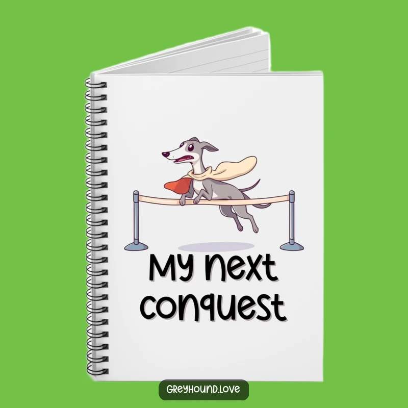 Funny Greyhound Victory Notebook - Jot Down Your Triumphs, Great Gift!