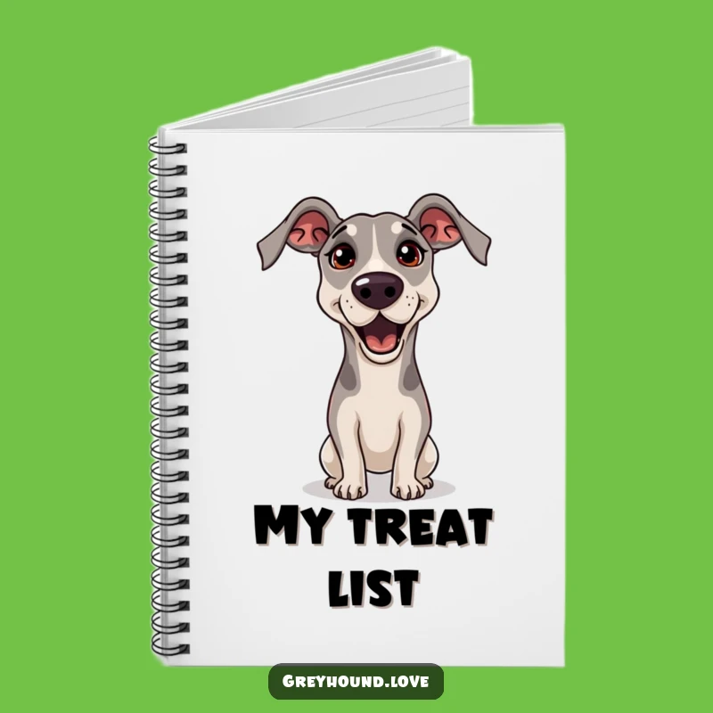 Funny Greyhound Begging Notebook - Pleading Eyes Journal for Sweet Notes!