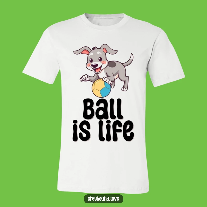 Funny Catching Greyhound T-Shirt: Active Fun Captured, Your Go-To Funny Gift!