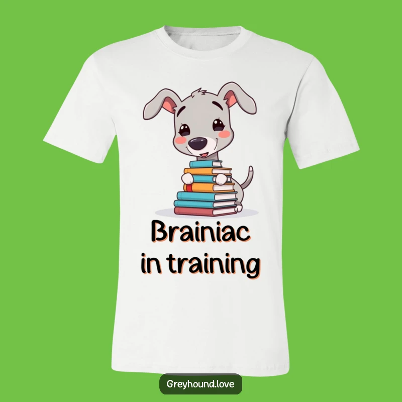Funny Greyhound Book Balance T-Shirt: A Comical Gift for Readers and Greyhound Admirers