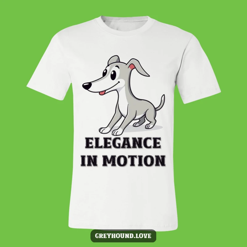 Funny Greyhound Stretch Tee: Cute Dog Shirt, Stylish Gift