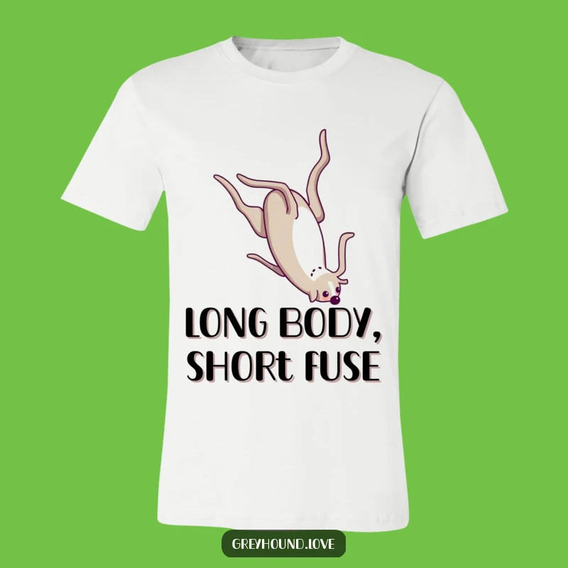 Funny Flexible Greyhound Somersault T-Shirt: Show Your Wiggle!