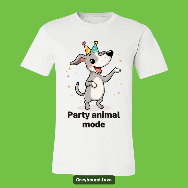 Funny Dancing Greyhound T-Shirt: Celebrate in Style, A Hilarious Funny Gift!