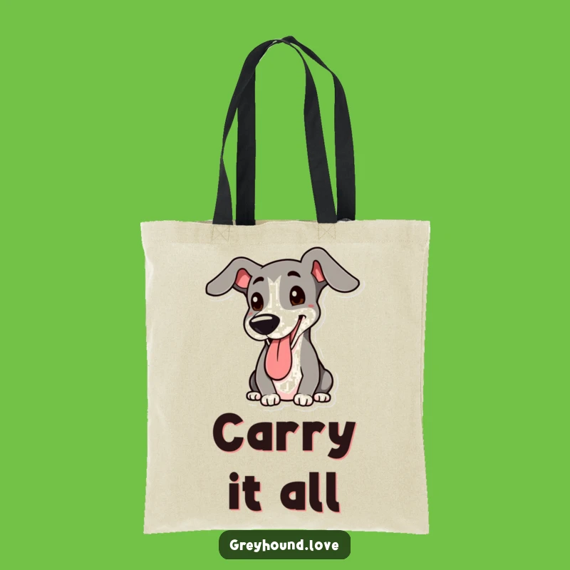 Funny Greyhound Tote Bag: Cute and Hilarious Dog Lover Carryall Gift