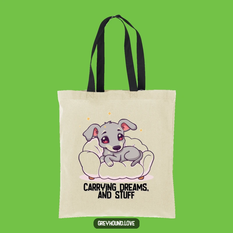 Funny Starry Greyhound Cloud Tote Bag - Carry Your Dreams in Style