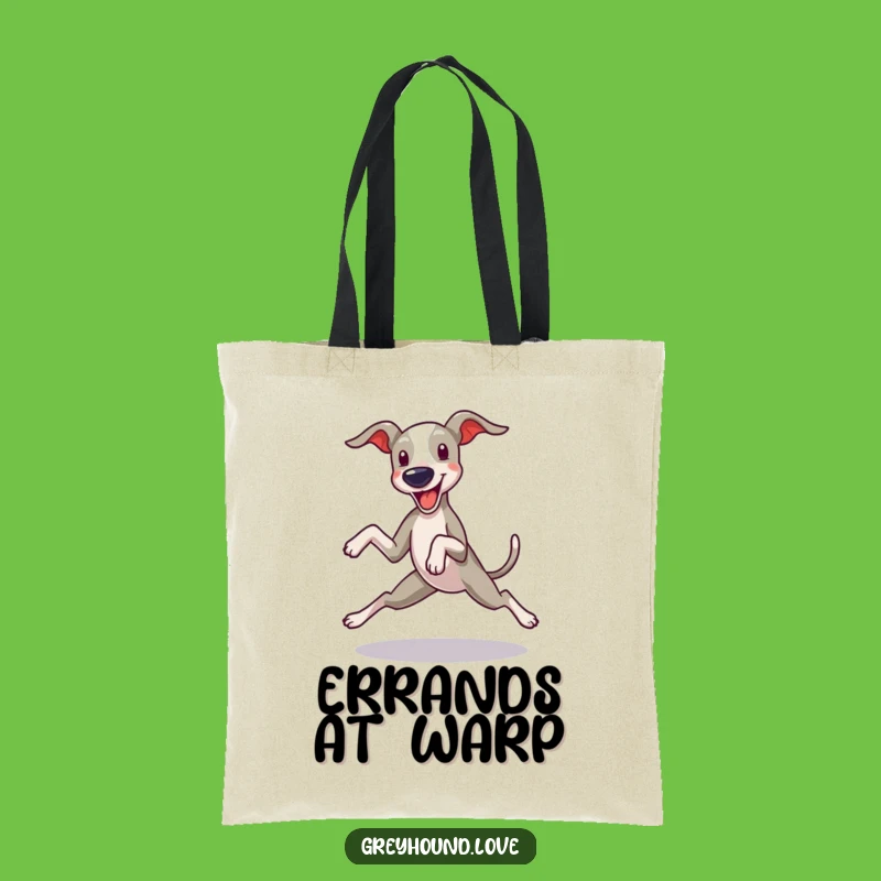 Funny Greyhound Tote Bag: Carry Your Essentials with Hilarious Zoomie Style