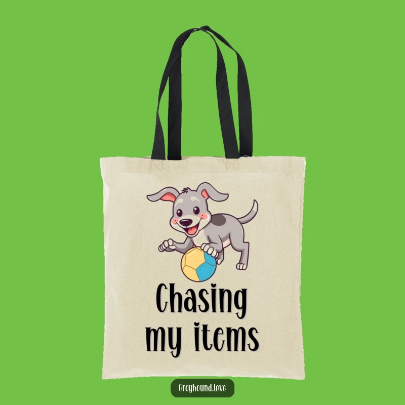 Funny Catching Greyhound Tote Bag: Carry Your Playful Spirit, A Fun Funny Gift!