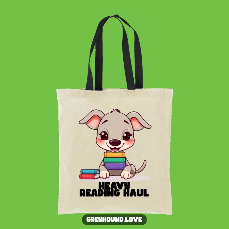 Funny Greyhound Book Balance Tote Bag - Stylish & Humorous Carryall