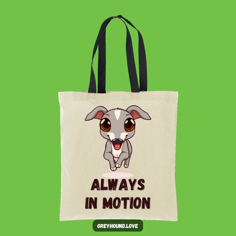 Funny Greyhound Joyful Bag - Expressive Eyes Dog Lover Tote Gift