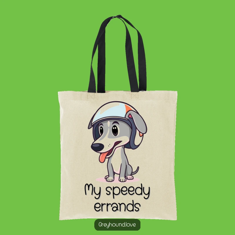 Funny Greyhound Racing Helmet Tote Bag - Carry Your Pace!