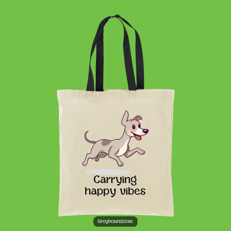 Funny Greyhound Wagging Tail Tote Bag - Carry Happiness Everywhere You Go